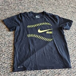 Nike Dri-FIT Baseball Graphic Tee | Men’s Medium | Black Athletic Shirt